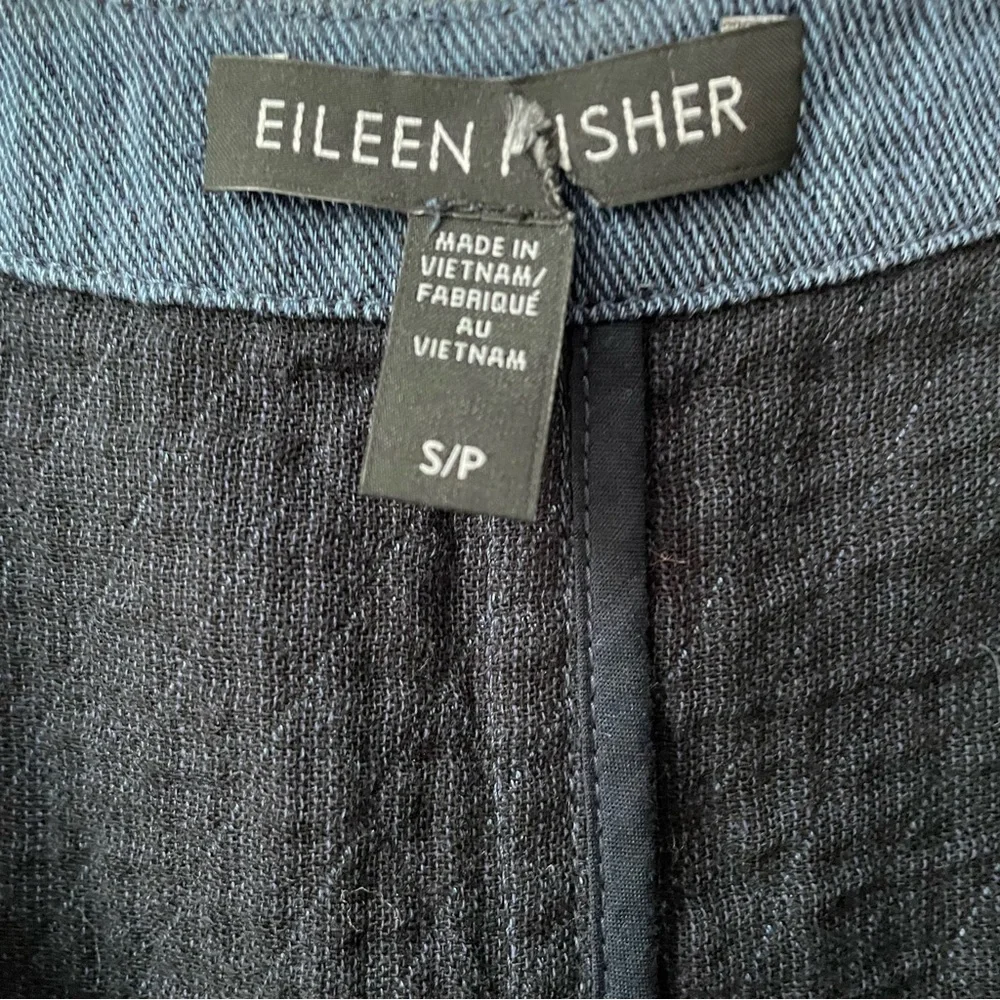 Eileen Fisher Cotton Linen Denim Jacket Size SP - Picture 4 of 7